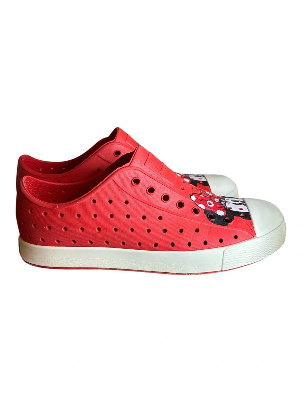 Size J3 Disney Parks x Native Shoes Jefferson Minnie Mouse slip-on water shoes